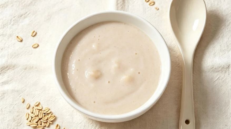 Almond and goji berry congee nutty fragrant breakfast bowl