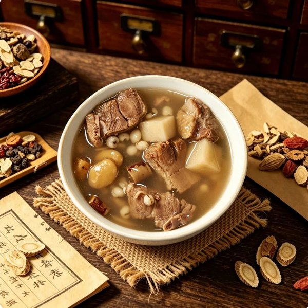 ZeaGrove Premium Quality Figwort Root Coix Seed Duck Broth — Traditional Damp-Draining Herbal Soup - Image 1