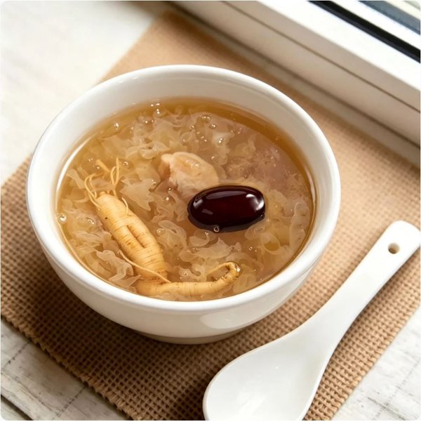 ZeaGrove Premium Quality Ginseng Snow Fungus Dessert — Herbal Beauty Sweet Soup for Nourishing Glow - Image 1