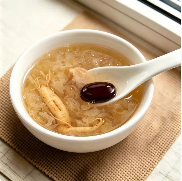 ZeaGrove Premium Quality Ginseng Snow Fungus Dessert — Herbal Beauty Sweet Soup for Nourishing Glow - Image 3