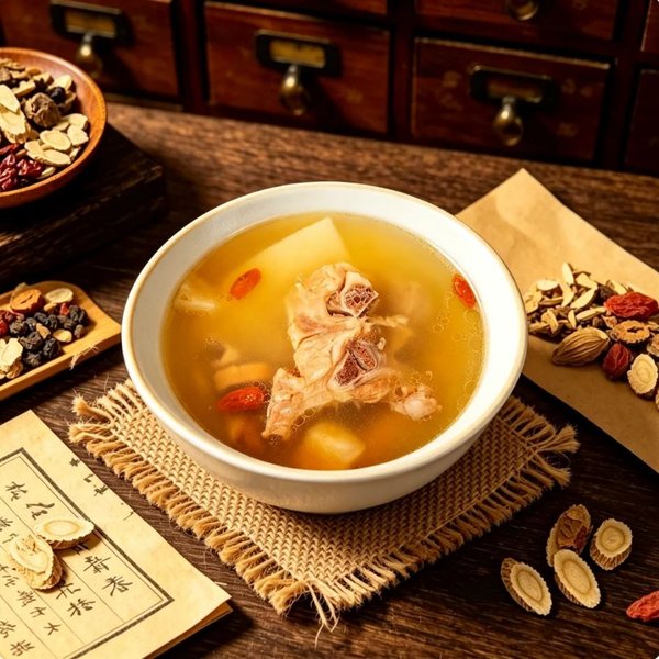 ZeaGrove Premium Quality Gastrodia Kudzu Root Pork Bone Soup — Head-Comfort Herbal Broth for Circulation - Image 1