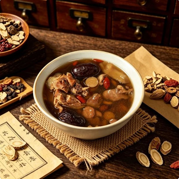 ZeaGrove Premium Quality Angelica Astragalus Free-Range Chicken Soup — Blood-Nourishing Herbal Broth for Women - Image 1