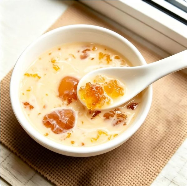 ZeaGrove Premium Quality Mango Peach Gum & Snow Fungus Dessert — Plant Collagen Sweet Soup for Beauty - Image 3