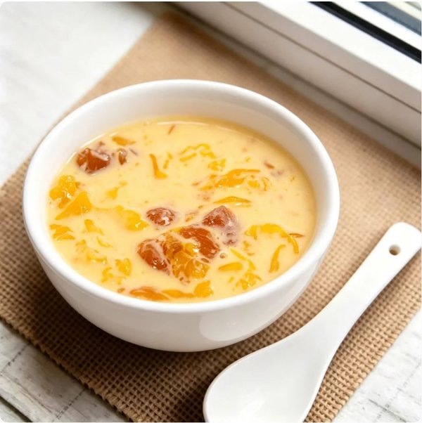 ZeaGrove Premium Quality Coconut Mango Peach Gum Dessert — Tropical Collagen-Rich Herbal Sweet Soup - Image 1