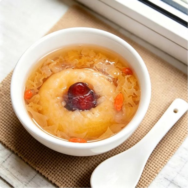 ZeaGrove Premium Quality Bird's Nest Baked Pear — Traditional Moisturizing Dessert for Respiratory Care - Image 1