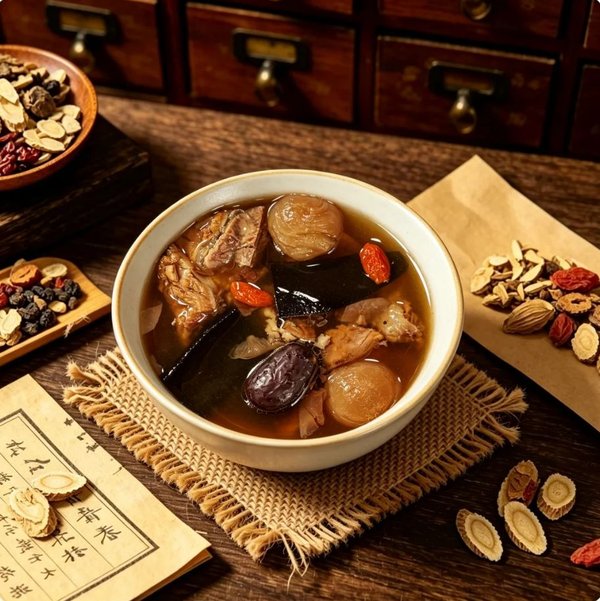 ZeaGrove Premium Quality Rose Reishi Mushroom Pork Bone Soup — Mood-Balancing Herbal Broth for Relaxation - Image 1