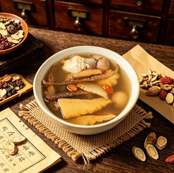 ZeaGrove Premium Quality American Ginseng Matsutake Mushroom Chicken Soup — Immune Support Herbal Broth - Image 1