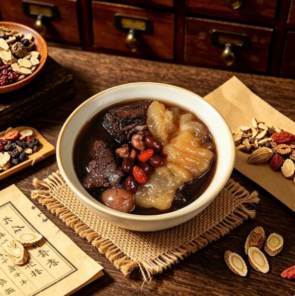 ZeaGrove Premium Quality Donkey Hide Gelatin Polygonatum Black Chicken Soup — Beauty Nourishing Herbal Broth - Image 1