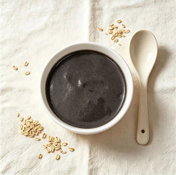 ZeaGrove Premium Quality Black Sesame & Coconut Rice Dessert Bowl — Rich Nutty Porridge for Hair and Skin Health - Image 1