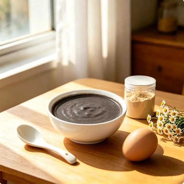 ZeaGrove Premium Quality Black Sesame & Coconut Rice Dessert Bowl — Rich Nutty Porridge for Hair and Skin Health - Image 3