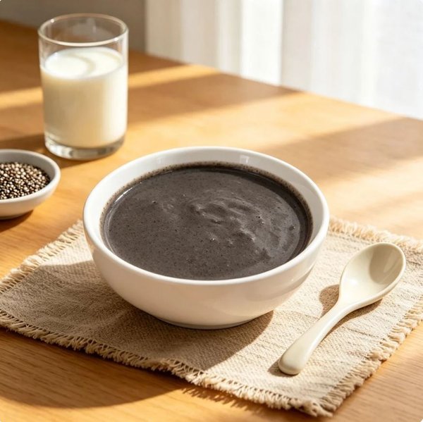 ZeaGrove Premium Quality Black Sesame & Coconut Rice Dessert Bowl — Rich Nutty Porridge for Hair and Skin Health - Image 5