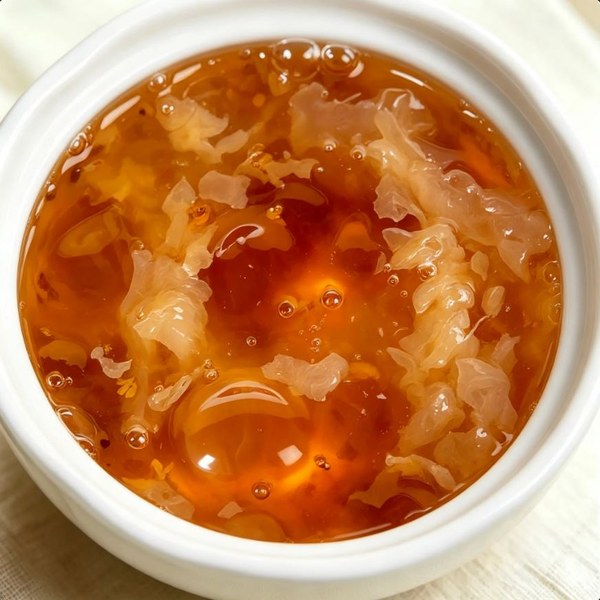 ZeaGrove Osmanthus Peach Gum Dessert — Fragrant Amber Glow with Plant Collagen in Every Spoon — Amber Peach Gum and Snow Fungus with Fragrant Osmanthus - Image 2
