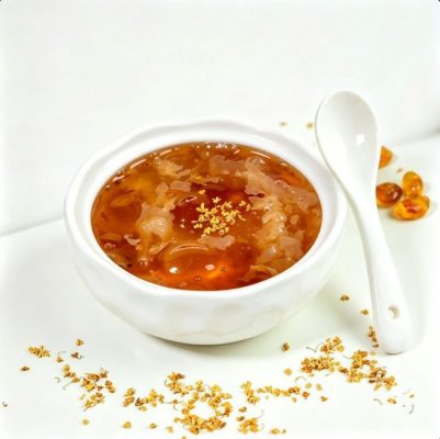ZeaGrove Osmanthus Peach Gum Dessert — Fragrant Amber Glow with Plant Collagen in Every Spoon — Amber Peach Gum and Snow Fungus with Fragrant Osmanthus - Image 4