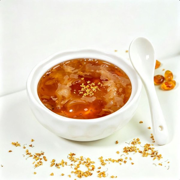 ZeaGrove Osmanthus Peach Gum Dessert — Fragrant Amber Glow with Plant Collagen in Every Spoon — Amber Peach Gum and Snow Fungus with Fragrant Osmanthus - Image 4