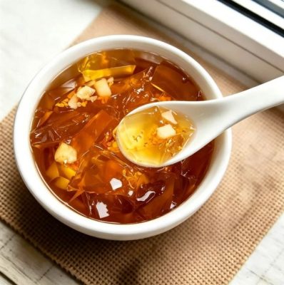ZeaGrove Osmanthus Water Chestnut Jelly — Crisp and Refreshing Crystal Jelly with a Floral Aroma — Crisp Water Chestnut Pieces in Crystal Jelly with Osmanthus - Image 3