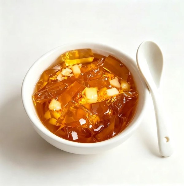 ZeaGrove Osmanthus Water Chestnut Jelly — Crisp and Refreshing Crystal Jelly with a Floral Aroma — Crisp Water Chestnut Pieces in Crystal Jelly with Osmanthus - Image 4