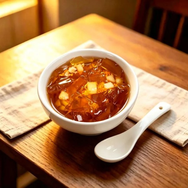 ZeaGrove Osmanthus Water Chestnut Jelly — Crisp and Refreshing Crystal Jelly with a Floral Aroma — Crisp Water Chestnut Pieces in Crystal Jelly with Osmanthus - Image 5