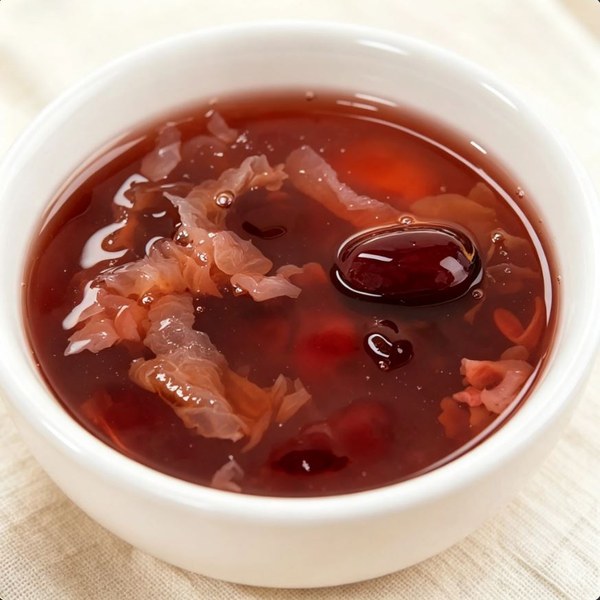 ZeaGrove Rose Peach Gum Dessert — Red Dates and Tremella Simmered into a Blush Rose Sweet Bowl — Blush Rose Sweet Bowl with Peach Gum, Red Dates and Snow Fungus - Image 2
