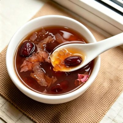 ZeaGrove Rose Peach Gum Dessert — Red Dates and Tremella Simmered into a Blush Rose Sweet Bowl — Blush Rose Sweet Bowl with Peach Gum, Red Dates and Snow Fungus - Image 3