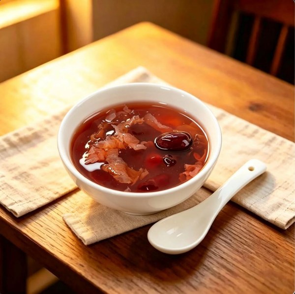 ZeaGrove Rose Peach Gum Dessert — Red Dates and Tremella Simmered into a Blush Rose Sweet Bowl — Blush Rose Sweet Bowl with Peach Gum, Red Dates and Snow Fungus - Image 5