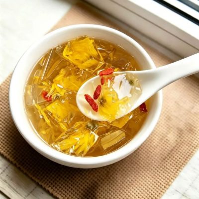 ZeaGrove Chrysanthemum Crystal Jelly — Goji Berry and Floral Jelly for Cool Eye-Ease Refreshment — Golden Floral Chrysanthemum Jelly with Goji Berries - Image 3